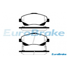 5501224562 EUROBRAKE Комплект тормозных колодок, дисковый тормоз