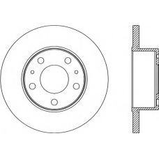 BDR2180.10 OPEN PARTS Тормозной диск