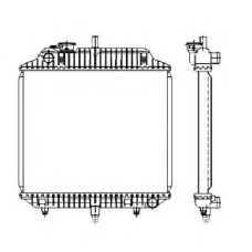 504271 NRF Радиатор, охлаждение двигателя