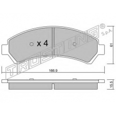 7370 TRUSTING Комплект тормозных колодок