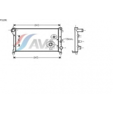 FT2295 AVA Радиатор, охлаждение двигателя