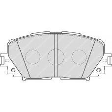 FSL4081 FERODO Комплект тормозных колодок, дисковый тормоз