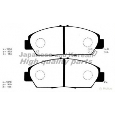 H026-12 ASHUKI Комплект тормозных колодок, дисковый тормоз