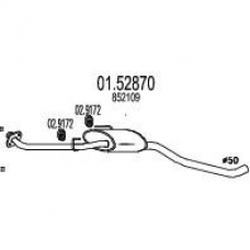 01.52870 MTS Средний глушитель выхлопных газов