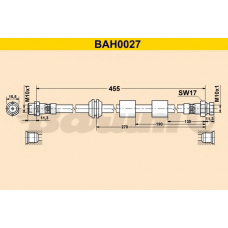 BAH0027 BARUM Тормозной шланг