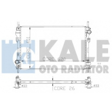 126400 KALE OTO RADYATOR Радиатор, охлаждение двигателя