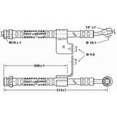 FBH6800 FIRST LINE Тормозной шланг