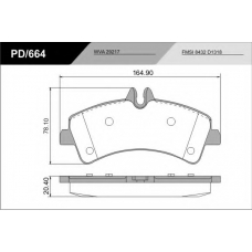 PD/664_CV Advanced FRAS-LE Комплект тормозных колодок, дисковый тормоз