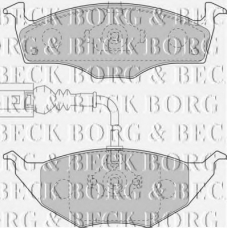 BBP2129 BORG & BECK Комплект тормозных колодок, дисковый тормоз