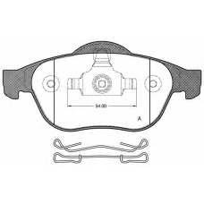 BPA0843.00 OPEN PARTS Комплект тормозных колодок, дисковый тормоз