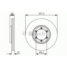 0 986 479 R42 BOSCH Тормозной диск