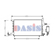 332060N AKS DASIS Конденсатор, кондиционер