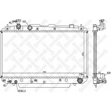 10-25441-SX STELLOX Радиатор, охлаждение двигателя