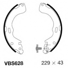 VBS628 MOTAQUIP Комплект тормозных колодок