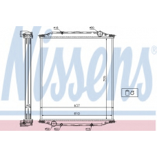 628790 NISSENS Радиатор, охлаждение двигателя