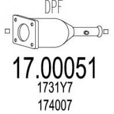 17.00051 MTS Сажевый / частичный фильтр, система выхлопа ог