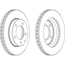 DDF496-1 FERODO Тормозной диск