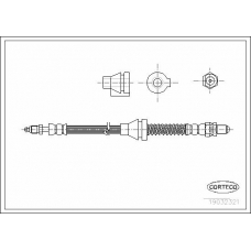 19032321 CORTECO Тормозной шланг
