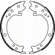 8100 40007 TRISCAN Комплект тормозных колодок, стояночная тормозная с