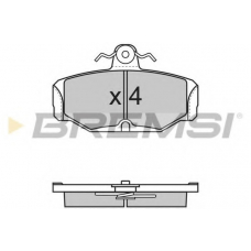BP2500 BREMSI Комплект тормозных колодок, дисковый тормоз