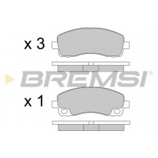 BP3582 BREMSI Комплект тормозных колодок, дисковый тормоз