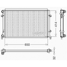 DRM32016 DENSO Радиатор, охлаждение двигателя
