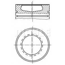 043 67 10 MAHLE Поршень