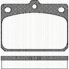 8110 10027 TRISCAN Комплект тормозных колодок, дисковый тормоз