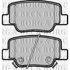 BBP2241 BORG & BECK Комплект тормозных колодок, дисковый тормоз