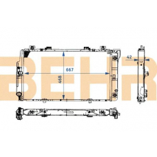 2108558 BEHR Radiator