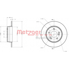 6110039 METZGER Тормозной диск