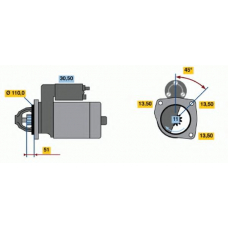 0 001 231 040 BOSCH Стартер