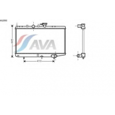 KA2050 AVA Радиатор, охлаждение двигателя