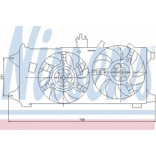 85130 NISSENS Вентилятор, охлаждение двигателя