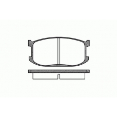 0126.00 REMSA Комплект тормозных колодок, дисковый тормоз
