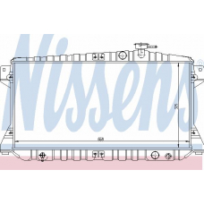 62272 NISSENS Радиатор, охлаждение двигателя