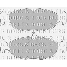 BBP1791 BORG & BECK Комплект тормозных колодок, дисковый тормоз