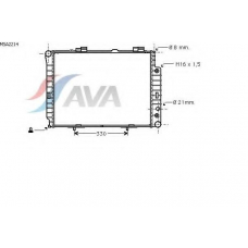 MSA2214 AVA Радиатор, охлаждение двигателя