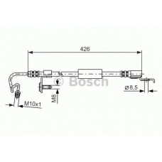 1 987 476 623 BOSCH Тормозной шланг