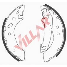 629.0607 VILLAR Комплект тормозных колодок