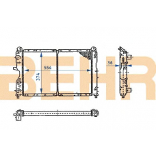 2110429 BEHR Radiator