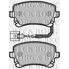 BBP1939 BORG & BECK Комплект тормозных колодок, дисковый тормоз