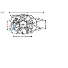 FD7532 AVA Вентилятор, охлаждение двигателя