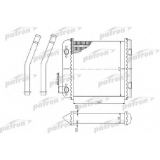 PRS2047 PATRON Теплообменник, отопление салона