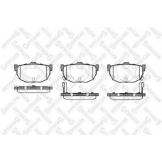 305 022-SX STELLOX Комплект тормозных колодок, дисковый тормоз