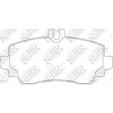 PN0124 NiBK Комплект тормозных колодок, дисковый тормоз