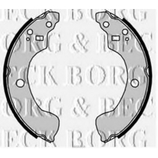 BBS6358 BORG & BECK Комплект тормозных колодок