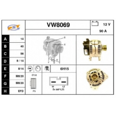 VW8069 SNRA Генератор