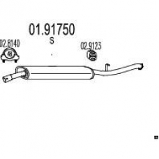 01.91750 MTS Глушитель выхлопных газов конечный