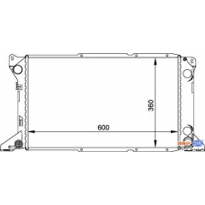 8MK 376 720-221 HELLA Радиатор, охлаждение двигателя